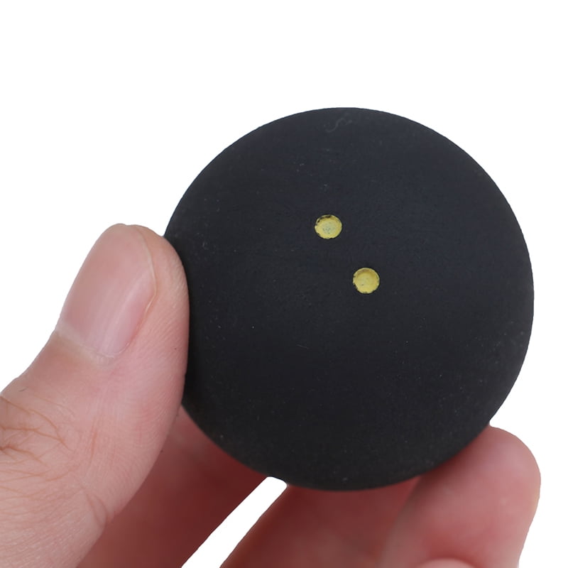 Squash Ball Two-Yellow Dots Low Speed Sports Rubber Balls Competition Sq qiBAIA 