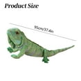 thumbnail image 3 of BINGLI Realistic Green Lizard Stuffed Animal Toys, Chameleon Dolls, Reptile Soft Toys Maned Lizards, Wildlife Gifts for Kids (37.4 Inches), 3 of 6