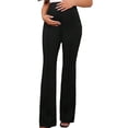 thumbnail image 5 of Taqqpue Women's Maternity Pants Straight Leg Over Belly Comfy Stretch Casual Pants, 5 of 7