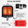 thumbnail image 3 of Air Fryer Silicone Loaf Pans for Baking, 8-inch Mini Bread Cake Pan, BPA Free by Infraovens, 3 of 6