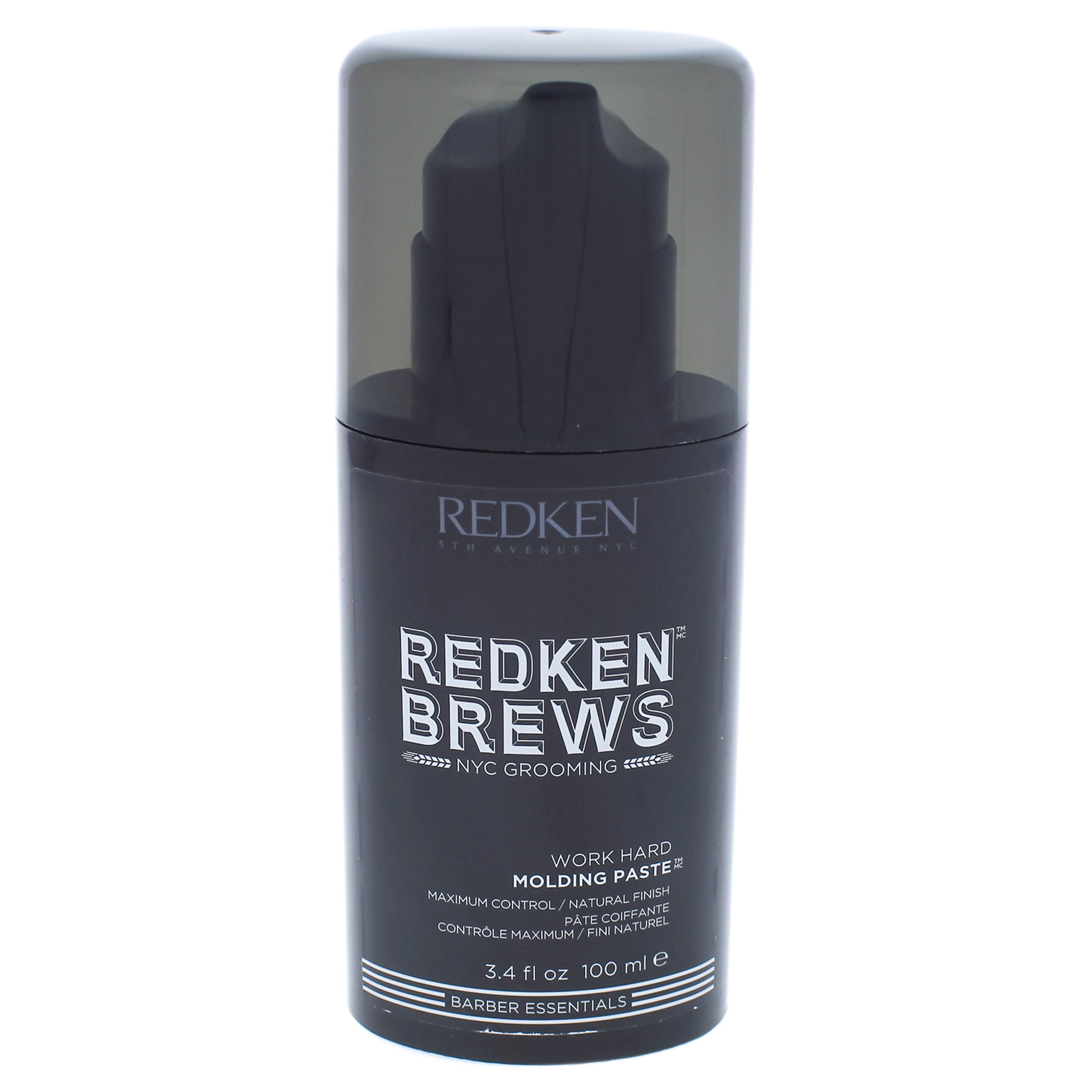 Redken Brews Work Hard Molding Hair Paste for Men, 3.4 Oz