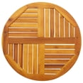 thumbnail image 5 of vidaXL Plateau de Table 70x2 cm Rond en Bois Massif d'Acacia, 5 of 5