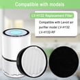 thumbnail image 2 of 2 Pack LV-H132 Replacement Filter Compatible for LEVOIT LV-H132 Air Purifier LV-H132-RF, H13 True HEPA Filter, Activated Carbon Filter, Replace Part LV-H132-RF, 2 of 6