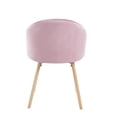 thumbnail image 3 of Set de 4 Sillas de Comedor Tapizadas de Tela rosa claro, 3 of 8