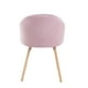 thumbnail image 3 of Set de 4 Sillas de Comedor Tapizadas de Tela rosa claro, 3 of 8