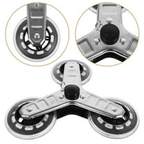 OUNONA  Stainless Steel Casters Stair Climbing Wheels Luggage Cart Dolly Trolley