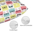 thumbnail image 3 of KLL Cute French Bulldog Pillow Covers Envelope Closure,Super Soft and Cozy Fuzzy Fleece Pillow Case Cover (No pillow core） 16"x24", 3 of 5