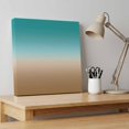 thumbnail image 4 of Ships Next Day Canvas Wall Art 16"x16", Teal Brown Ombre Wood Framed Canvas Print Painting, Turquoise Gradient Modern Abstract Art Ready to Hang Picture Wall Decor for Home Bedroom Kitchen Office, 4 of 9