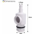 thumbnail image 2 of D29 UWF Quick Disconnect Adapter and Pressure Control Valve 9-100-9002 Compatible with Polaris 180280380 Automatic Pool Cleaner, 2 of 5