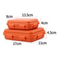 thumbnail image 4 of 2 Colors 2 Sizes Outdoor Activities Travel Solid Outdoor Shockproof Pressure-proof Waterproof Survival Box Container Storage Airtight Case[Large size-orange], 4 of 5