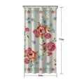 thumbnail image 5 of Pioneer Colorful Floral Shower Curtain for Bathroom Home Decor Bathtubs Waterproof Fabric Curtain with 7 Hooks 36x72in, 5 of 6