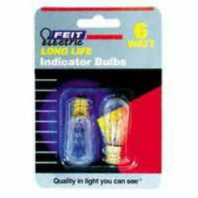 

12PK Feit Electric BP6S6 S-6 Candle Base Bulb 6W Clear