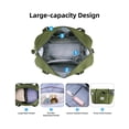 thumbnail image 2 of Bolsa de viaje WALNEW Travel Weekender impermeable verde militar, 2 of 8