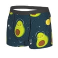 thumbnail image 2 of Wukai Avocado in Space Print Men’s Underwear Breathable Boxer Briefs,&nbsp;Moisture Wicking & Breathable-, 2 of 7