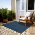 thumbnail image 4 of Koeckritz Rugs 7'x10' Soft Indoor/Outdoor Ocean Blue Bound Area Rug Lightweight, Easy to Clean & Move, 4 of 8