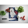 thumbnail image 2 of Coton De Tulear Royalty Glass Cutting Board Large PPP3079LCB, 2 of 2