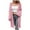 Watermelon Red, variant on Fesfesfes Women Cardigan Women Sweater Coat Top Cardigan Loose Hollow Out Long Sleeve Coat
