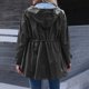 thumbnail image 4 of Chaquetas y abrigos casuales con capucha de manga larga para mujer, abrigos y chaquetas resistentes al viento para excursiones de senderismo al aire libre, impermeables con capucha, rompevientos, abri, 4 of 6