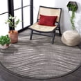 thumbnail image 2 of SAFAVIEH Cottage Tayler Geometric Indoor/Outdoor Area Rug, Grey, 6'7" x 6'7" Round, 2 of 7