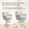 thumbnail image 5 of Domiluxe Bean Bag Chairs for Adults,Teddy Fabric Fluffy and Lazy Sofa with Armrests,Comfy BeanBag Sofa with Memory Sponge for Living Room,Bedroom,Ivory, 5 of 8