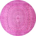 thumbnail image 1 of Ahgly Company Indoor Round Persian Pink Traditional Area Rugs, 5' Round, 1 of 4