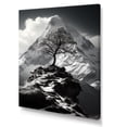 thumbnail image 2 of Designart "Mountain Dreams In Black And White Tree Lines" Animals Eagle Canvas Art Print, 2 of 7
