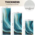 thumbnail image 4 of Blue and Gold Marble Shimmer Waves Pattern Kitchen Rugs Sets Of 3,Kitchen Runner Rugs Non Skid Washable,Decorative Kitchen Floor Mats for Kitchen,Sink,Laundry,17"x30"+ 17"x47" + 17"x59", 4 of 6