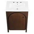 thumbnail image 4 of Sink Vanity Cabinet, Walnut White, Wood, Hotel Bedroom Bathroom, Modern Contemporary HB36475, 4 of 10