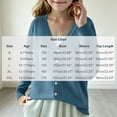 thumbnail image 4 of BXJX Girls Cardigan Sweaters Size 6, Button Down Casual Long Sleeve V Neck Fall Knit Layering Tops, 4 of 6