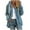 Blue, variant on Meichang Women's Fuzzy Fleece Hoodies Plus Size Jackets Hooded Zip Up Sherpa Coats Solid Cardigan Overcoats Winter Outdoor Warm Jackets with Drawstring