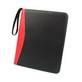 thumbnail image 2 of Álbum de 9 bolsillos para tarjetas de fútbol con imágenes coleccionables rojo y negro, 2 of 9