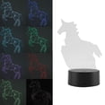 thumbnail image 2 of Lámpara táctil de 7 colores con control remoto, alimentación por USB, luz nocturna con ilusión óptica 3D y base negra, 2 of 8