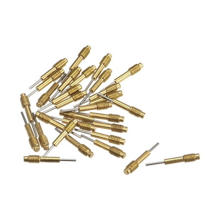 

Uxcell Replace Pins for Watch Band Pin Punch Tool 0.8mm Dia Brass Link Pin Remover Punch Pins M3x0.5 Threads 30 Pack