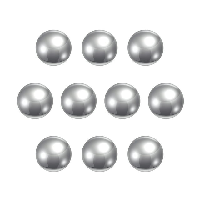 Unique Bargains Billes de Roulement en Acier Inoxydable 440C de 12 mm G25 de Précision, Lot de 10