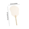 thumbnail image 3 of weibbin Round Fan Blank Fan Painting Fan Antique Paper Fan for Painting Calligraphy DIY, 3 of 6