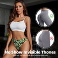 thumbnail image 4 of Thongs for Women - Avocado Heart No Show Seamless Womens Thongs Underwear, Soft Stretch G String Thongs for Women,Cuteness Ladies Thong Bikini Panties Briefs, 4 of 5