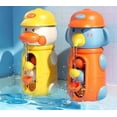 thumbnail image 1 of Baby bath water toy - 2pcs Toddler Waterfall Bathtub Toy W/ Suction Cup, Kids Water Spinner for Tub Pool, Infant Duck Elephant Shower Bathtime（Orange and Yellow）, 1 of 4