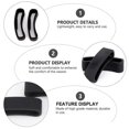 thumbnail image 2 of 4PCS Rubber Watch Band Ring Buckle Anti-Fall Watch Band Buckle Watch Ring Loop Compatible for SUUNTO CORE (Black), 2 of 4