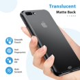 thumbnail image 3 of AmPm Étui pour iPhone 7 / iPhone 8, Étui Mate Translucide avec Bords Rouges Doux, Antichoc et Anti-Chute, Conçue pour iPhone iPhone 7 / iPhone 8, 3 of 8