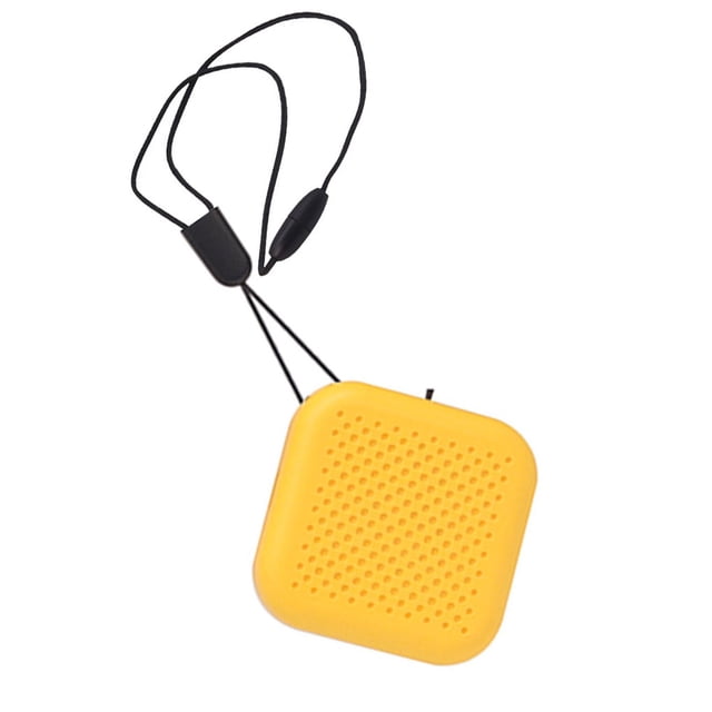 Bearachild Ambientador de aire para colgar en el cuello, ambientador de aire portátil, máquina refrescante de plástico Suministros de limpieza para el hogar Amarillo Bearachild HA006398-04B