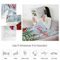 thumbnail image 4 of Christmas Red Barn Truck Throw Flannel Blanket 40x50In Snowman Xmas Tree Snowflake Cardinal Super Soft Cozy Bed Blanket, Lightweight Plush Fuzzy Bed Throw for Bedroom Sofa Couch Living Room, 4 of 4