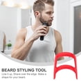 thumbnail image 4 of 2pcs Goatee Beard Shaper Beard Styling Tool Beard Shaping Edge Up Tool Shaving Trimming Kit For Men Fits All Self Cut Guide Use Barber Supplies, 4 of 4