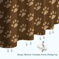 thumbnail image 6 of Paw Prints Shower Curtain 36"x72" ,Bathroom Decorative Shower Curtains Set with 12 Hooks,Modern Waterproof Washable Shower Curtain, 6 of 6