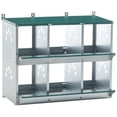 thumbnail image 6 of Leumius Nesting Boxes for Chickens,6-Hole Chicken Nesting Boxes Wall Mount,Large Vented Holes Chicken Coop Box for Outdoor Chicken Coop Farm Yard,Green, 6 of 7