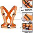 thumbnail image 2 of Gilet Réfléchissant 5 Pack Marter, Gilet de Sécurité Léger pour Femmes, Hommes et Enfants, Gilet de Course Réfléchissant Réglable avec une Visibilité Élevée à 360° pour la Course, le Cyclisme, la Moto, l'Orange, 2 of 5