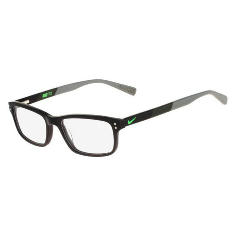 Theseus heden transactie Nike Men's Eyeglasses 7237 001 Black/Grey/Green Full Rim Optical Frame 52mm  - Walmart.com