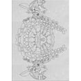 thumbnail image 1 of Ahgly Company Machine Washable Indoor Rectangle Transitional White Smoke Area Rugs, 7' x 9', 1 of 7