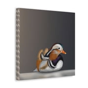 Mandarin Duck Reflection - Canvas