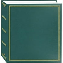 Pioneer Photo Album Deluxe 3-Ring Album with 100 7.75x10.75" Magnetic Pages, Holds 5x7" Prints, Teal