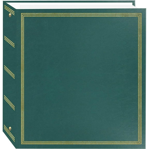 Pioneer Photo Album Deluxe 3-Ring Album with 100 7.75x10.75" Magnetic Pages, Holds 5x7" Prints, Teal